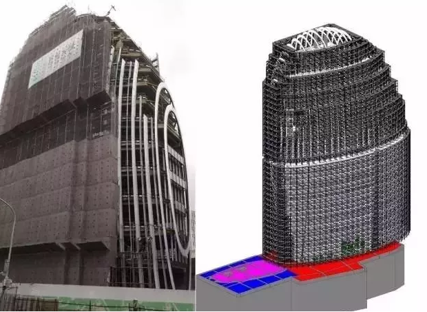BIM技术在南港办公大楼案曲面帷幕建筑施工整合中的应用